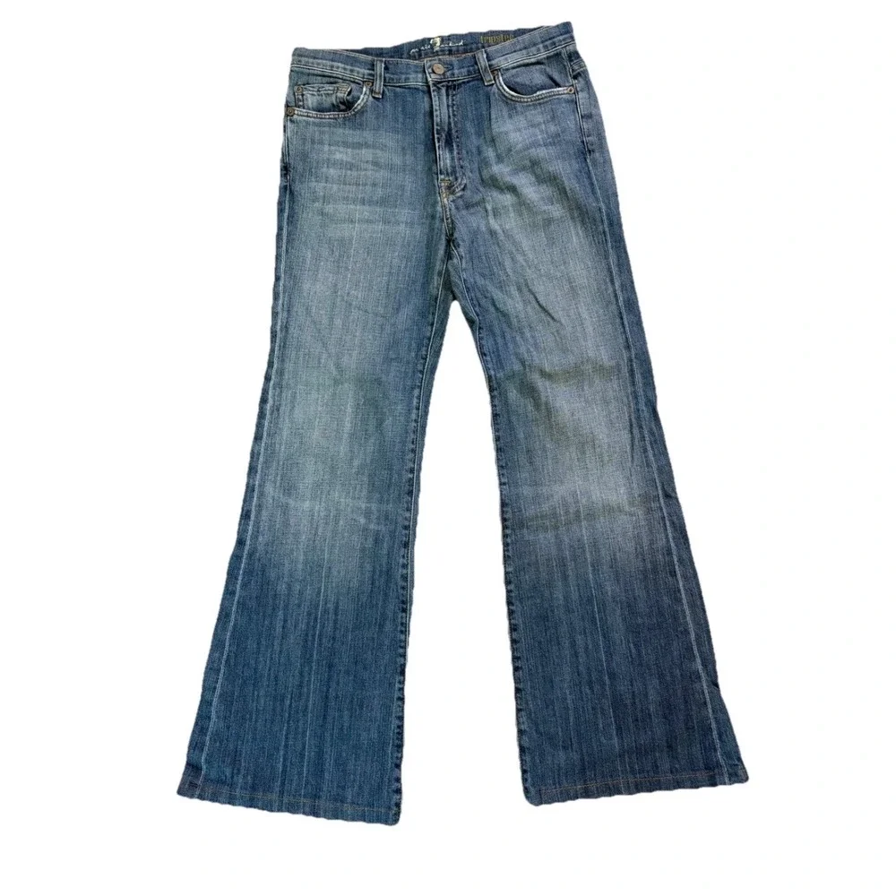 Vintage Y2K 7 For All Mankind Tripster Wide Leg Jeans Flare Bootcut 29‎ (30x28)
